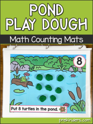 Pond Turtle Play Dough Math Mats