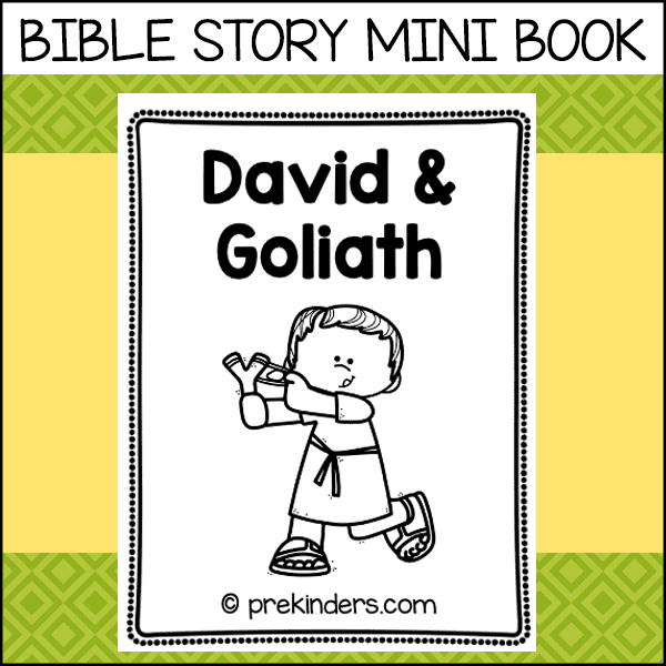 David and Goliath Bible Story Mini Book