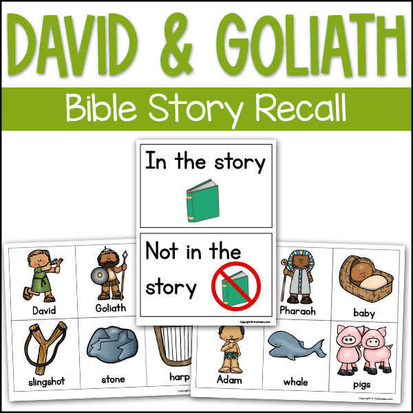 David and Goliath Bible Story Recall