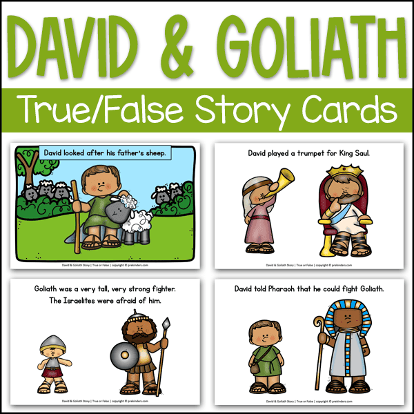 David and Goliath Bible Story True False Game