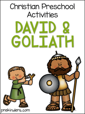 David and Goliath Bible Story Preschool Activities