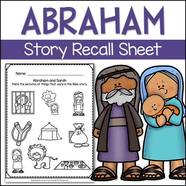 Abraham Sarah Bible Story Sheet