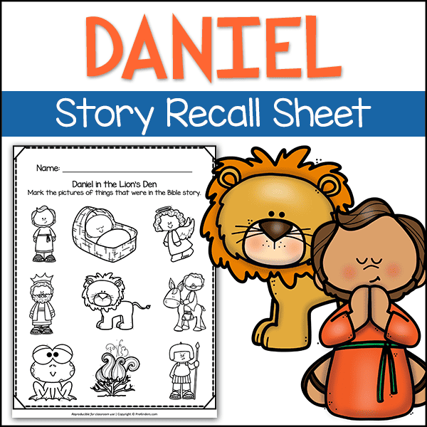 Bible Story Sheet Daniel 