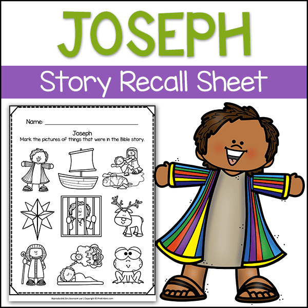 Bible story sheet Joseph