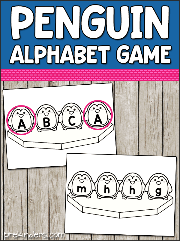Penguin Alphabet Game Free Printable