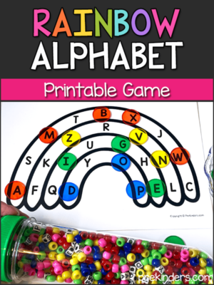 Rainbow Alphabet Game Printable St. Patrick's Day Weather Activities