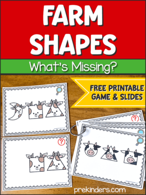 Farm Shapes math game