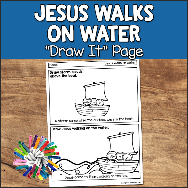 Miracle Bible Story Drawing Sheet