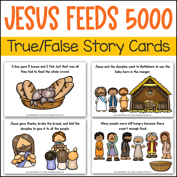 Jesus feeds 5000 true false game