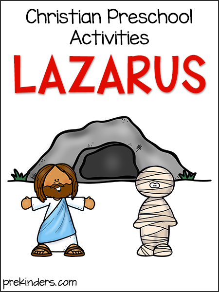 lazarus christian preschool activities and printables