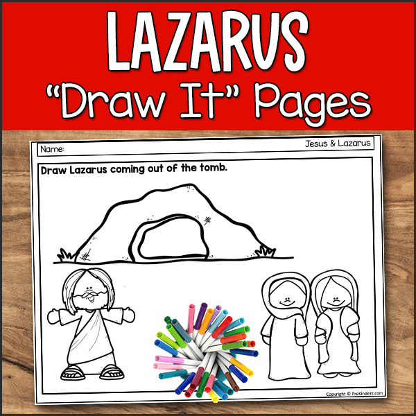lazarus bible story sheet
