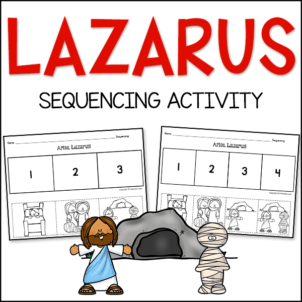 Lazarus bible story sequencing