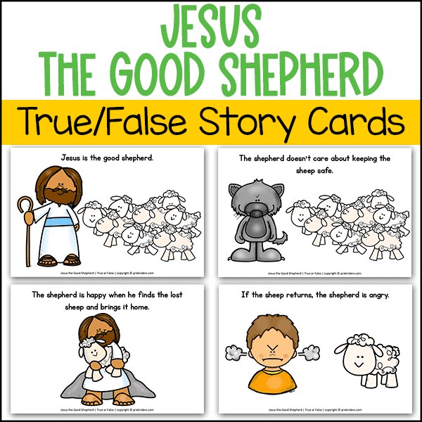 Jesus Good Shepherd bible story true false game
