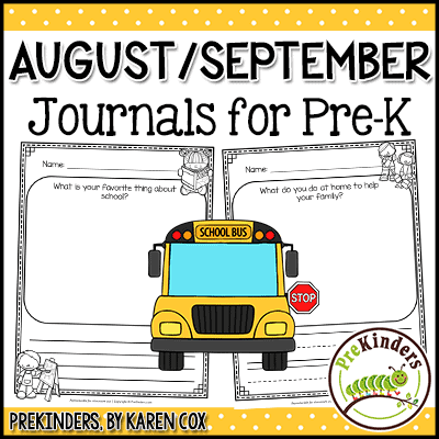 tpt august writing journals