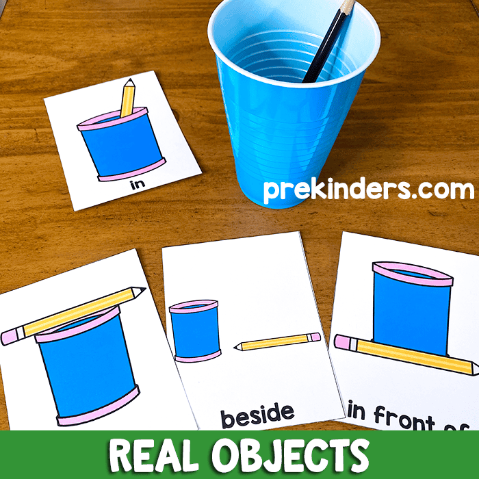 position words printable real objects