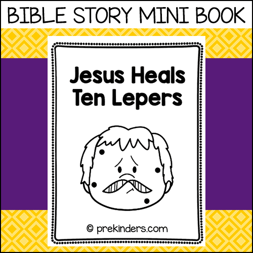 Jesus Heals Lepers Bible Story Mini Book