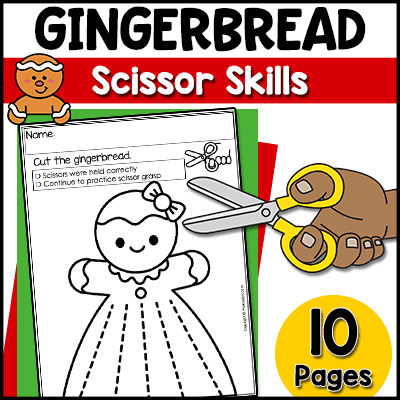 tpt gingerbread scissor skills
