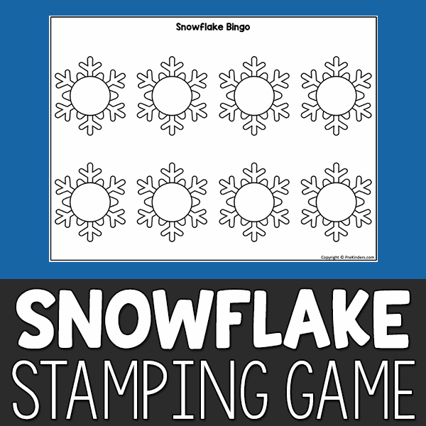 snowflake stamping game